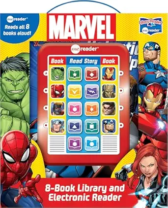 Marvel Super Heroes Spider-man, Avengers, Guardians, and More! - Me Reader Electronic Reader with 8 Book Library